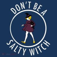 Retro DonT Be A Salty Witch Funny Halloween Girl Poster