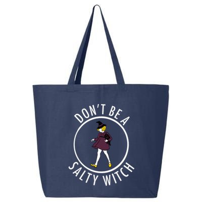 Retro DonT Be A Salty Witch Funny Halloween Girl 25L Jumbo Tote