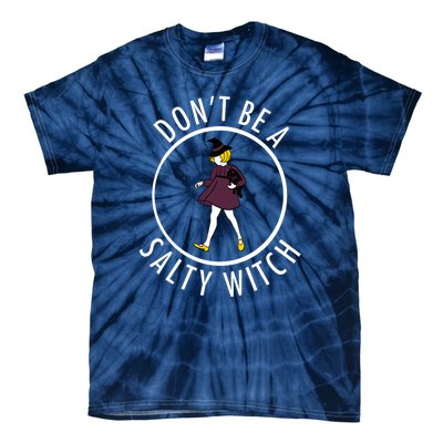 Retro DonT Be A Salty Witch Funny Halloween Girl Tie-Dye T-Shirt