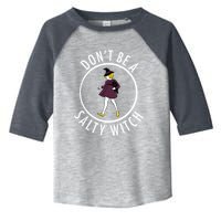 Retro DonT Be A Salty Witch Funny Halloween Girl Toddler Fine Jersey T-Shirt