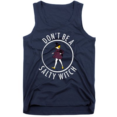 Retro DonT Be A Salty Witch Funny Halloween Girl Tank Top