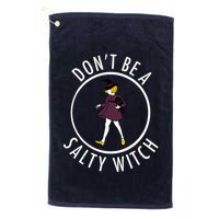 Retro DonT Be A Salty Witch Funny Halloween Girl Golf Towel