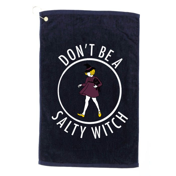 Retro DonT Be A Salty Witch Funny Halloween Girl Golf Towel