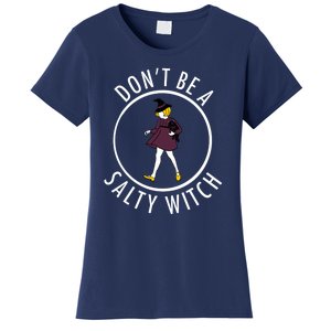 Retro DonT Be A Salty Witch Funny Halloween Girl Women's T-Shirt