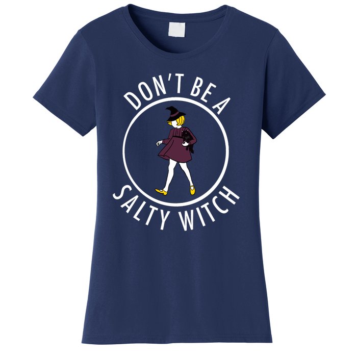 Retro DonT Be A Salty Witch Funny Halloween Girl Women's T-Shirt