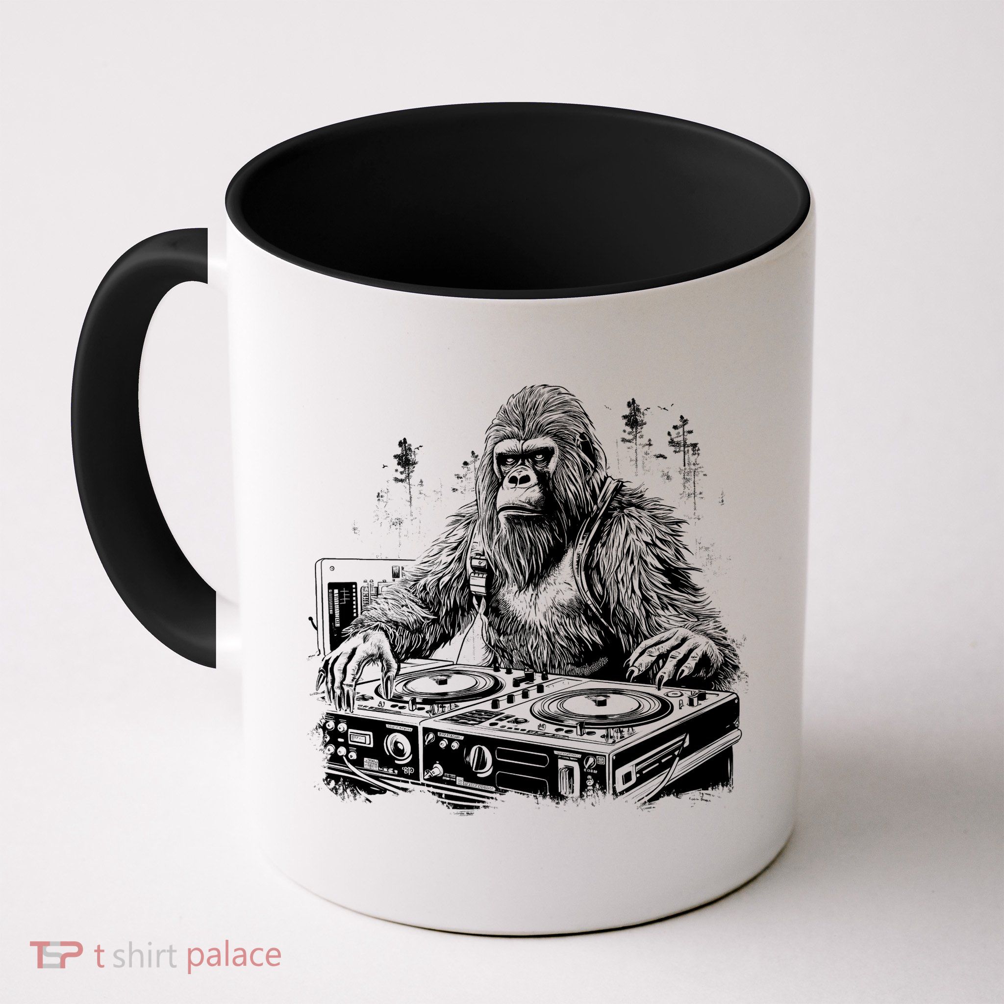 Realistic DJ Bigfoot Mug