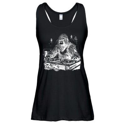 Realistic DJ Bigfoot Ladies Essential Flowy Tank