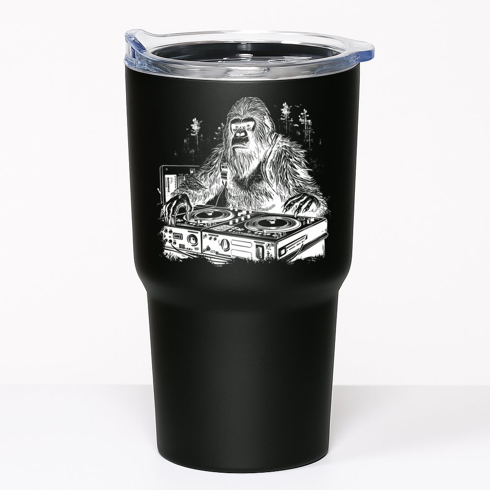 Realistic DJ Bigfoot Tumbler