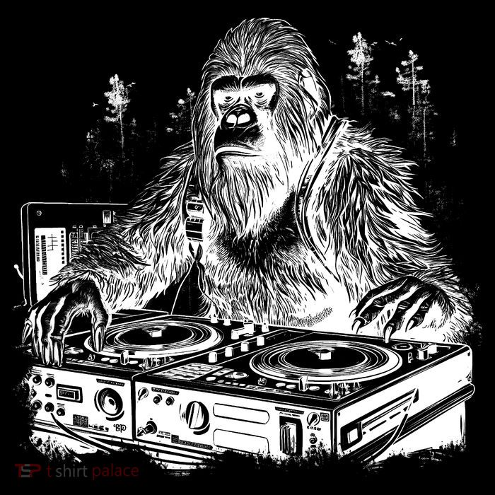 Realistic DJ Bigfoot Baby Bodysuit