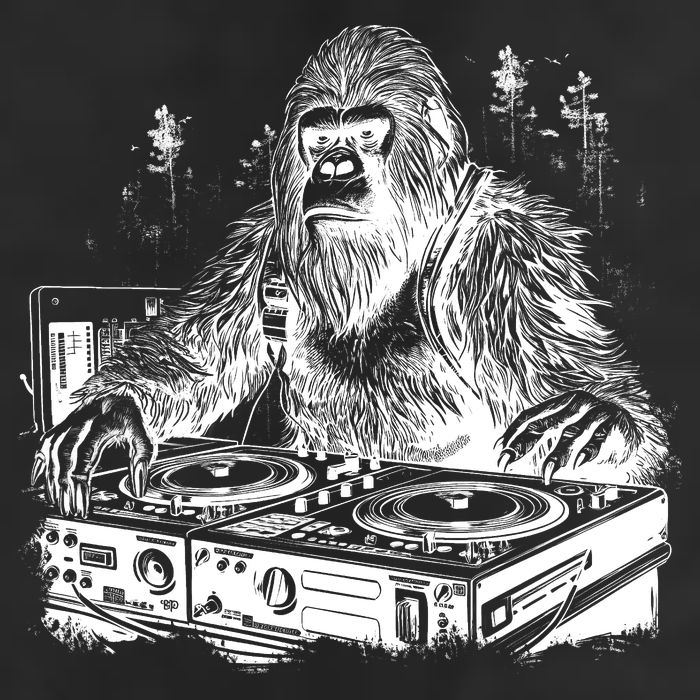 Realistic DJ Bigfoot Hat