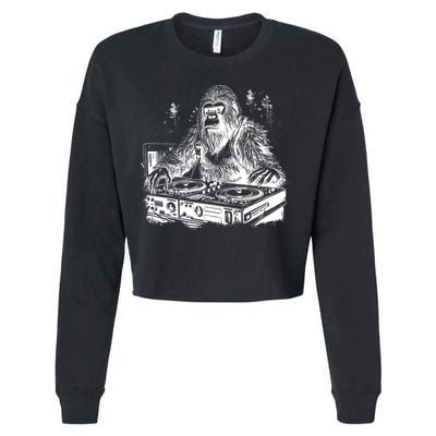 Realistic DJ Bigfoot Cropped Pullover Crew