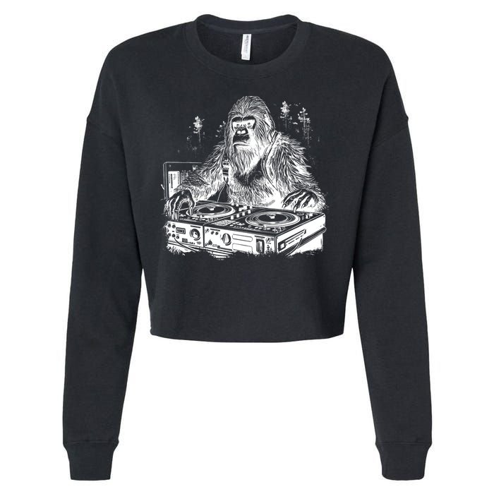 Realistic DJ Bigfoot Cropped Pullover Crew