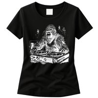 Realistic DJ Bigfoot Womens T-Shirt