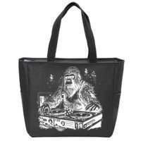 Realistic DJ Bigfoot Zip Tote Bag