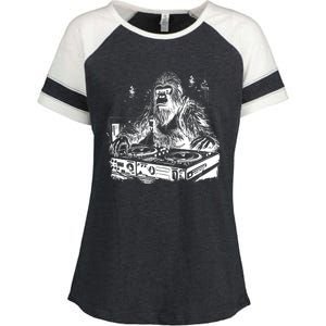 Realistic DJ Bigfoot Enza Ladies Jersey Colorblock Tee