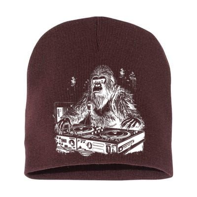 Realistic DJ Bigfoot Short Acrylic Beanie