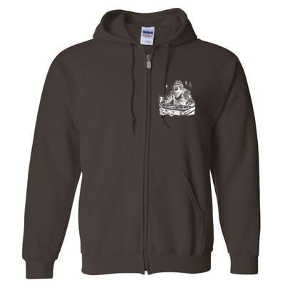 Realistic DJ Bigfoot Full Zip Hoodie