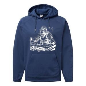 Realistic DJ Bigfoot Performance Fleece Hoodie