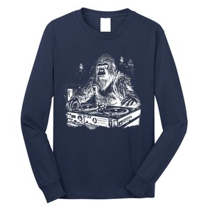 Realistic DJ Bigfoot Long Sleeve Shirt