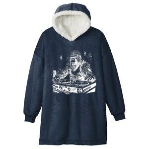 Realistic DJ Bigfoot Hooded Wearable Blanket