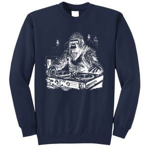 Realistic DJ Bigfoot Tall Sweatshirt