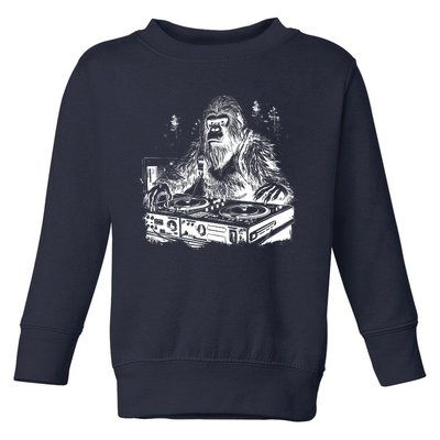 Realistic DJ Bigfoot Toddler Sweatshirt