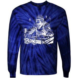 Realistic DJ Bigfoot Tie-Dye Long Sleeve Shirt