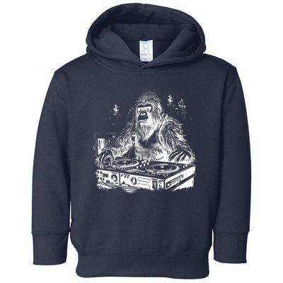 Realistic DJ Bigfoot Toddler Hoodie