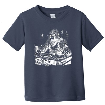 Realistic DJ Bigfoot Toddler T-Shirt