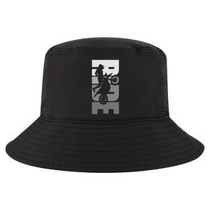 Ride: Dirt Bike Motocross Motorbike Mx Offroad Life Passion Cool Comfort Performance Bucket Hat