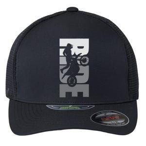 Ride: Dirt Bike Motocross Motorbike Mx Offroad Life Passion Flexfit Unipanel Trucker Cap