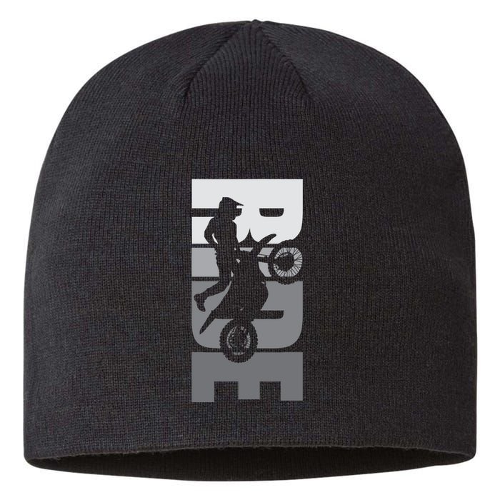 Ride: Dirt Bike Motocross Motorbike Mx Offroad Life Passion Sustainable Beanie