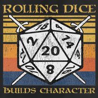 Rolling Dice Builds Character Funny Rpg Tabletop Gamer Knit Cap Winter Beanie