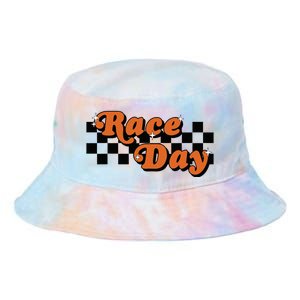 Race Day Checkered Flag Racing Driver Cheer Mama Tie Dye Newport Bucket Hat