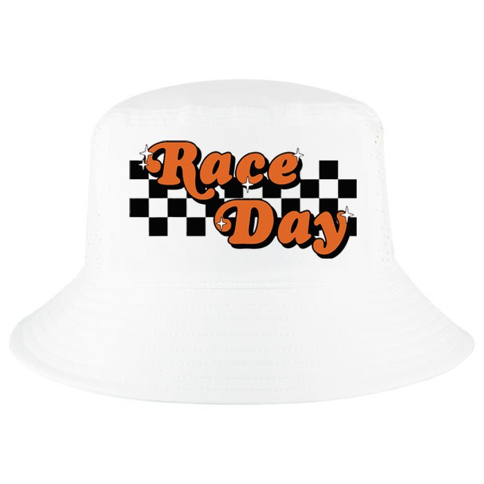 Race Day Checkered Flag Racing Driver Cheer Mama Cool Comfort Performance Bucket Hat