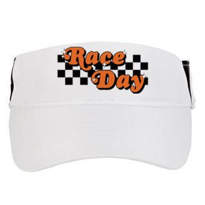 Race Day Checkered Flag Racing Driver Cheer Mama Adult Drive Performance Visor