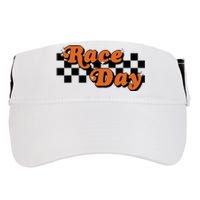 Race Day Checkered Flag Racing Driver Cheer Mama Adult Drive Performance Visor