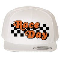 Race Day Checkered Flag Racing Driver Cheer Mama Wool Snapback Cap