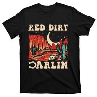 Red Dirt Country Music Western Theme T-Shirt