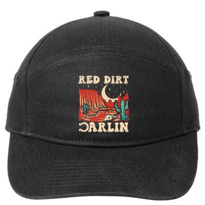 Red Dirt Country Music Western Theme 7-Panel Snapback Hat