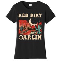 Red Dirt Country Music Western Theme Women's T-Shirt