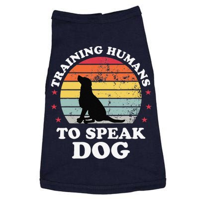 Retro Dog Commands Obedience Training Funny Dog Trainer Doggie Tank