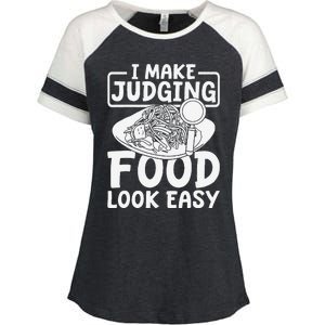 Review Dining Cuisine Food Critic Enza Ladies Jersey Colorblock Tee