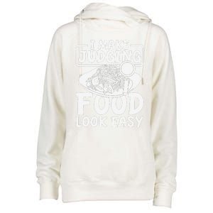 Review Dining Cuisine Food Critic Womens Funnel Neck Pullover Hood