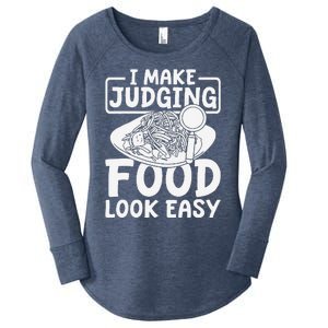 Review Dining Cuisine Food Critic Women's Perfect Tri Tunic Long Sleeve Shirt