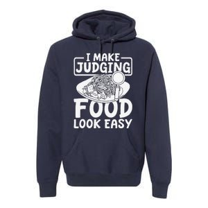 Review Dining Cuisine Food Critic Premium Hoodie