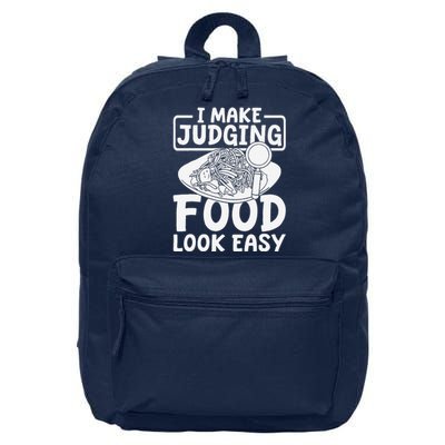 Review Dining Cuisine Food Critic 16 in Basic Backpack