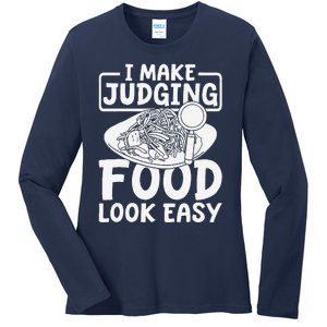 Review Dining Cuisine Food Critic Ladies Long Sleeve Shirt