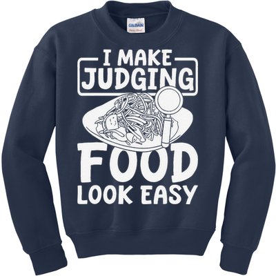 Review Dining Cuisine Food Critic Kids Sweatshirt