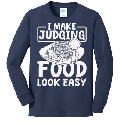 Review Dining Cuisine Food Critic Kids Long Sleeve Shirt